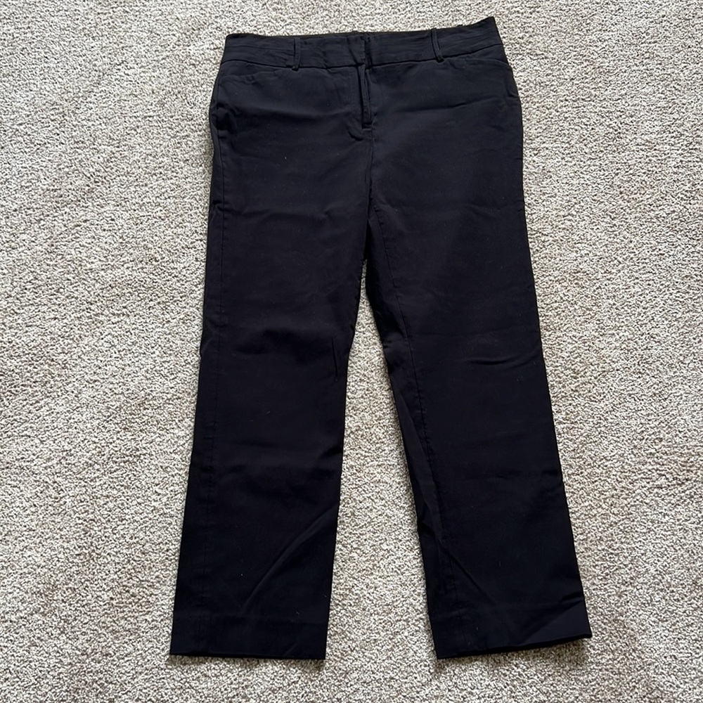 Tahari Black Ankle Trousers